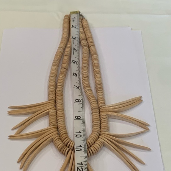 💐5/25 Natural wood double strand spike unique statement - Picture 6 of 7